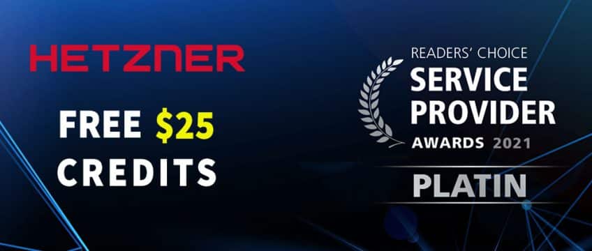 $25 Free Promo Credits hetzner